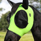 Harrison Howard Horse Fly Mask with Forelock Opening Stretch Breathable and Comfortable for Horses UV -Protection Fluorescent Yellow L