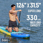 10'6"Inflatable Stand Up Paddle Board Ultra Portable-Lightweight & Stable|All-in-One Kit w/Aluminum Paddle, Dual-Action Pump & Backpack|Lakes & Oceans Ready for Family Recreation by Aquajourney