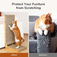 FUKUMARU Cat Scratcher, 32.7 Inch L Shape Cat Scratch Pad Wall Mounted, Cat Scratching Cardboard with Ball Toy for Indoor Cats, Extra Large