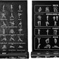 Instructional Travel Yoga Mat with 75 Poses & Exercises - Non-slip Exercise Mat for Home Workout, Includes Carrying Bag - Perfect for Beginners, 68"x24"x0.25"