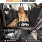 Dog Car Seat Cover for Back Seat, Dog Car Bed Cover with Strong Hard Bottom 4 Panels, Car Back Seat Extender Hammock for Car SUV Truck Black Color