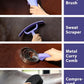 9PCS Horse Grooming Kit Curry Comb Sweat Scraper Horse Bathing Supplies Grooming Tools with Storage Bag Sugar Taro