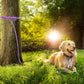 Tresbro 50FT Reflective Tie Out Cable for Dogs Up to 250 Pounds, Steel Wire Lead Leash Cable with Stainless Rotatable Buckle, Lightweight and Enduring, Dog Chains Outside for Outdoor, Yard, Purple