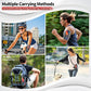 Phone Holder for Running, Walking & Workout, Cell Phone Armband with Carabiner, Clear Crossbody Phone Pouch Purse with Adjustable Lanyard for iPhone and Android - Suitable for Women and Men