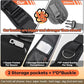 YUDODO Pet Sling Carrier for Small Dogs & Cats – Hands-Free Puppy Carrier with Safety Hook, Large Zipper Pocket, Soft Breathable Mesh, Adjustable Strap & Reflective Strip (Gray 3.0 M)