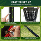 9 Hole Pitching Net, Heavy-Duty Baseball Net with Strike Zone for Pitching and Hitting, Height Adjustable Training Equipment with 9 Pocket Pitching Target for Baseball & Softball Practice