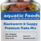Aquatic Foods Inc. California Blackworm & Guppy Mix Premium Flakes for Discus, Cichlids All Community Tropical Fish Also Pellet Mix, Wafer Mix Included…2oz