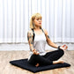 Leewadee Zabuton Seating Cushion – Square Floor Seat for Meditation Exercises, Light Yoga Mat Filled with Kapok