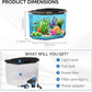 Koller Products 6.5-Gallon Aquarium Kit with Power Filter and LED Lighting, (AP650)