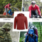 COOFANDY Men's Packable Rain Jacket Lightweight Waterproof Raincoat with Hood Travel Hiking Golf Windbreaker