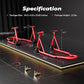 SPECSTAR Motorcycle Stands, 882 Lbs Capacity Front Rear Wheels Lift Combo with U+L Adjustable Swingarm Spool, Heavy Duty Paddock Stands for BMW Suzuki Yamaha Honda Kawasaki, Red