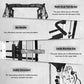 Smith Machine,2200 LBS Squat Rack for Home Gym with Dual Pulley System,Multifunctional Power Rack Cage for Strength Training with More Attachments