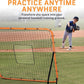 Volleyball Rebounder Net, Soccer Rebounder, Lacrosse Rebounder, Baseball Rebounder Net | Improve Pitching and Fielding Training, Spiking, Passing and Shooting Skills