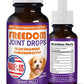 Freedom Joint Drops for Dogs with Hyaluronic Acid, MSM, Glucosamine, & Chondroitin, All Natural Liquid Joint Supplement for Dogs for Pain Relief, Mobility and Hip Support, 30 ml Dropper