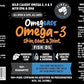 Omegease Fish Oil for Dogs & Cats - Finest for Pets Omega 3 for Cats & Dogs - Supplement for Skin & Coat, Itching, Shedding, Joints & Immune Health - 100% Pure Omega Fish Oil with EPA & DHA (16 oz)