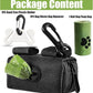 Dog Poop Bag Holder for Leash Attachment Dog Poop Bag Dispenser Dog Waste Bag Dispensers Dog Poop Bag Holders Fit Dog Leash Accessory With Hand Free Holder Carriers, Black
