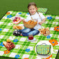 Extra Large Picnic Blanket Waterproof,80"x 80"Foldable Machine Washable Beach Blanket,Outdoor Blanket for 6-8 Adults,Suitable for Indoor Crawling,Park Beach,Camping,Hiking,Family Travel(Green)