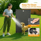 Canvas Elevated Dog Bed, Durable Chew Proof Outdoor Raised Pet Cot for Extra Large Dogs, Waterproof, Breathable, Portable, Washable, Easy Assembly, Sturdy Frame for Camping & Travel, Dark Grey