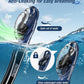 Aegend Dry Snorkel, Dive Mask Easy-Breath Free Diving Snorkel for Snorkeling Scuba Diving Freediving Swimming, with Top Dry Valve and Food-Grade Silicone Mouthpiece
