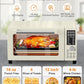 Nuwave Bravo Pro Smart Air Fryer Toaster Oven Combo, Airfryer Convection Oven Countertop, 10-in-1 Functions with Quicker & Even Crisp Technology, 1800W, 50-450°F, PFAS-Free, 21QT, Vanilla Cream