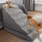 Soft Dog Stairs & Steps for High Beds 28 Inches High Tall, LitaiL Pet Stairs/Steps for High Beds for Small Large Dogs, Non-Slip Dog Ramps for Bed, for Older Cats