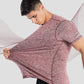 Zengjo Athletic Shirts for Men Short Sleeve Quick Dry Workout Running Gym Sport Exercise Tee Moisture Wicking