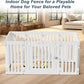 Dog Playpen with Door, DIY Shape Combination Puppy Pen,25.5" H 10-Panel Dog Fence,Non-Slip & Secure Pet Gate, Easy to Assemble