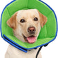 Dog Cone Collar L, Soft Cones for Large Medium Small Dogs,Adjustable Dog Cone Alternative to Stop Licking, Comfy Elizabethan Collar for After Surgery Wound Healing & Hot Spots Blue