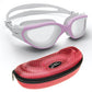 AqtivAqua Swimming Goggles, DX Wide View Swim Goggles for Adult Men Women, Anti Fog No Leaking