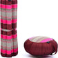 Leewadee Meditation Cushion Set – 1 Round Zafu Meditation Pillow and 1 Square Roll-Up Zabuton Meditation Mat, Pillows Bundle Filled with Kapok