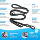 IOKHEIRA 6Ft /4Ft Dog Leash Rope for Large Dogs, Heavy Duty with Comfortable Padded Handle and Highly Reflective Threads,4-in-1 Multifunctional Dog Leashes with Car Seat Belt for Training (Black)