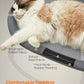 Feandrea Pet Bed, Cat Hammock, Elevated Cat Bed for Multiple Cats, with Removable Washable Mesh, for Pets up to 28 lb, Oval, Gray UPCB002G01