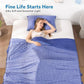 HOMFINE Cooling Blankets for Hot Sleepers - Summer Blanket Thin Lightweight Breathable Soft Double Side Enhanced Cooling for Bed Couch Sofa, Keep Cool for Night Sweats (Dark Blue, 90 x 90 inches)