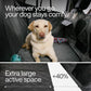 Waterproof Dog Car Seat Cover for Back Seat with Hard Bottom Inserts - Dog Hammock for Car, 600D, SUV, and Trucks - Pet Car Seat Covers - Backseat Extender for Dogs with 2 Storage Pockets, Mesh Window