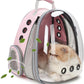 Lollimeow Cat Carrier Backpack, Bubble Expandable Backpack Carrier, Pets and Small Dogs,Airline-Approved, Designed for Travel, Hiking, Walking & Outdoor Use (Front Expandable-Pink)