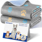 Aitmexcn Washable Puppy Dog Pee Pad, 2PCS 100% Waterproof Whelping Training Mat for Puppy/Senior Dog, Fast Drying Reusable Puppy Pads for Indoor, Outdoor and Car Travel- 48'' x 48'' - Llight Gray