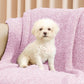 Snuggle Sac Lilac Throw Blanket for Couch, Super Soft Warm Blankets Cozy Knit Fuzzy Lightweight Throws for Sofa, Bed, Living Room, Heather Lilac, 50x70 inches