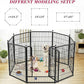Dog Playpen 40 inch 8 Panels Dog Fence Outdoor for Yard, Indoor Dog Pen for Large/Medium/Small Dogs, Heavy Duty Puppy Playpen with Door Portable Pet Fence for RV Camping