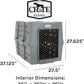 Dakota 283 Crate - Canine Rough and Tough Economy Kennel (Dark Granite, Intermediate)