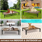 Heeyoo Elevated Dog Bed, Cooling Raised Pet Cot with Chew Proof Washable Breathable Mesh and Metal Frame, Portable Dog Cot Bed with No-Slip Feet for Outdoor or Indoor Use