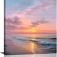 Beach Sunset Wall Art Ocean Coastal Scenery Wall Decor Seascape Picture Canvas Landscape Painting Print Framed Artwork Decorations for Living Room Office Bedroom Kitchen 24"x20"