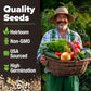 HOME GROWN 𝗨𝗦𝗔 𝗣𝗥𝗘𝗠𝗜𝗨𝗠 10 Variety Vegetable 2,000+ 𝗡𝗢𝗡-𝗚𝗠𝗢 Seeds (Kale Lettuce Tomato Broccoli Beans Peas Bell Peppers Carrot Cucumber Radish) – Indoor & Outdoor Garden Survival Seeds