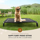 Elevated Dog Bed, Raised Outdoor Dog Bed for Large Sized Dog, Portable Cooling Pet Cot with Breathable & Washable Mesh, Indoor & Outdoor Pet Hammock with Skid-Resistant Feet.