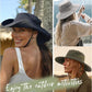 FURTALK Womens Sun Hat with Ponytail Hole Beach Hiking Summer Wide Brim UPF 80+ Outdoor Protection Foldable Bucket Hat
