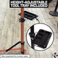 Revere Bike Repair Stand & Storage Bag, Telescoping Arm, Rotating Clamp, Magnetic Tool Tray, and Adjustable Handlebar Rod - Heavy Duty, Sturdy, Adjustable