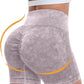 CHRLEISURE Women's 4 Packs Workout Gym Shorts, High Waisted Butt Lifting Scrunch Butt Seamless Booty Shorts