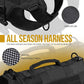 OneTigris Tactical Dog Harness for Small Dogs, No Pull Small Dog Vest Harness with Handles Breathable Military Dogs Molle Vests, Harness for Walking Hiking Training (Black, XS)