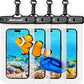 Hiearcool Waterproof Phone Pouch, Waterproof Phone Case, IPX8 Cellphone Dry Bag Compatible for iPhone 17 16 15 14 13 Pro Max Plus Cellphone Up to 8.3", Beach Essentials for Travel-Clear-4Pack