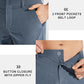 Libin Mens Golf Pants Stretch Work Dress Pants 30"/32"/34" Quick Dry Lightweight Casual Comfy Trousers with Pockets