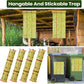 Qualirey Giant Sticky Fly Traps,30 Feet Fly Strips for Indoor Outdoor Hanging Flying Tapes Non Toxic Ribbon Fruit Gnat Killer for Mosquito Plants House Horse Stable (Fluorescent Green,15 Pcs)